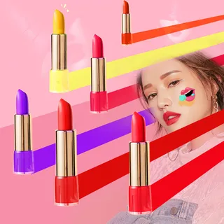 平面设计渐变口红免抠