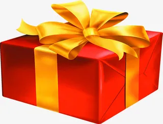 红色礼盒奖品素材免抠