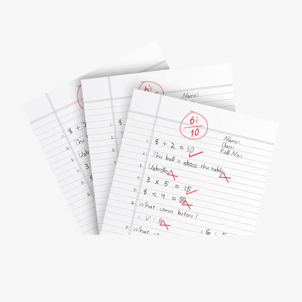数学成绩高清免扣素材免抠