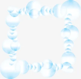 卡通气泡边框免抠