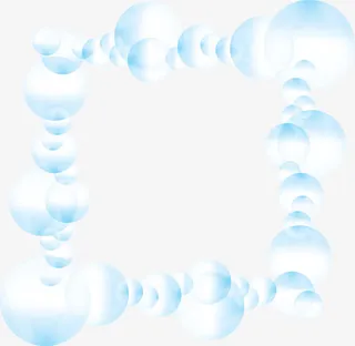 卡通气泡边框免抠