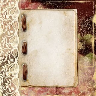 蕾丝花边与相册背景