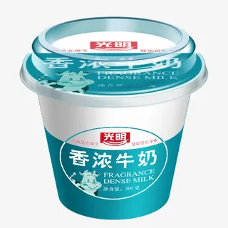 浅蓝色老酸奶免抠