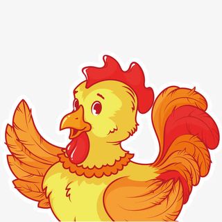 贴纸创意大公鸡免抠