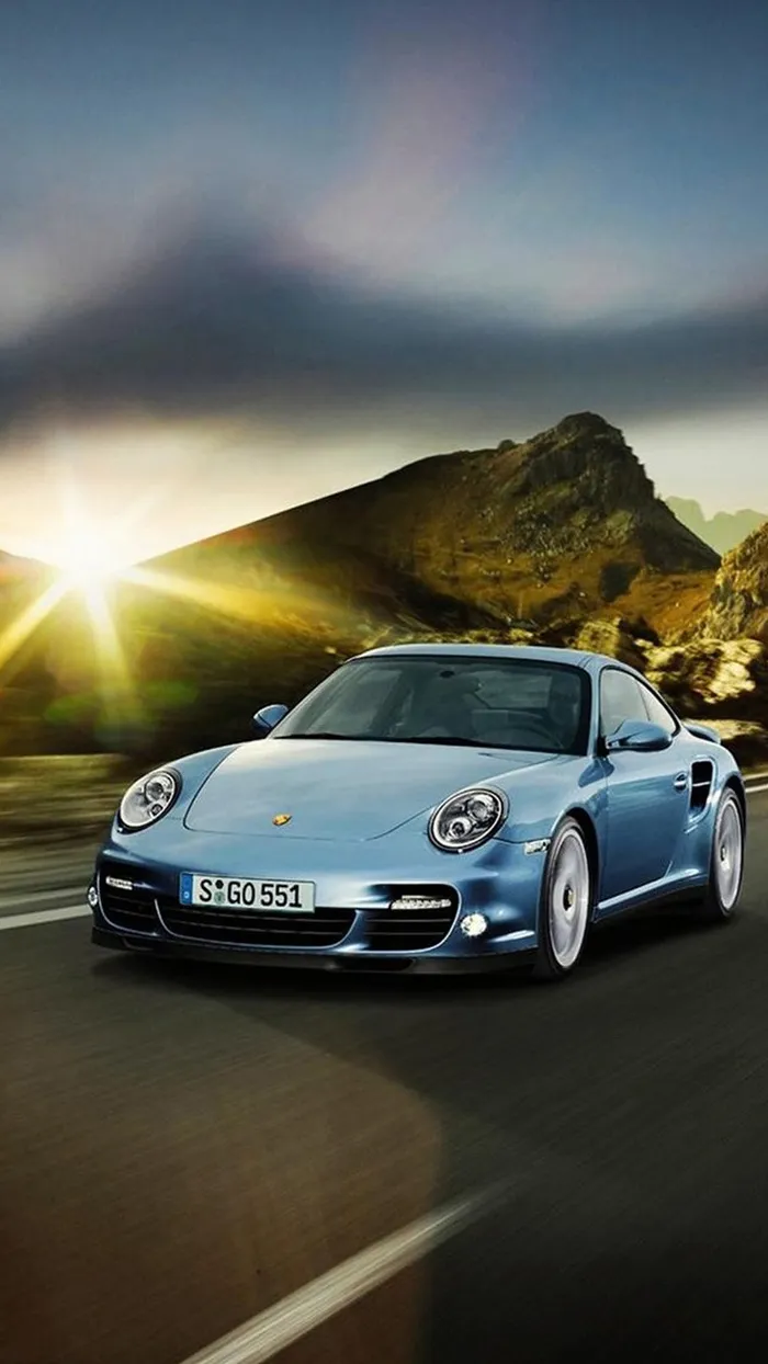 户外公路酷车摄影H5背景高清