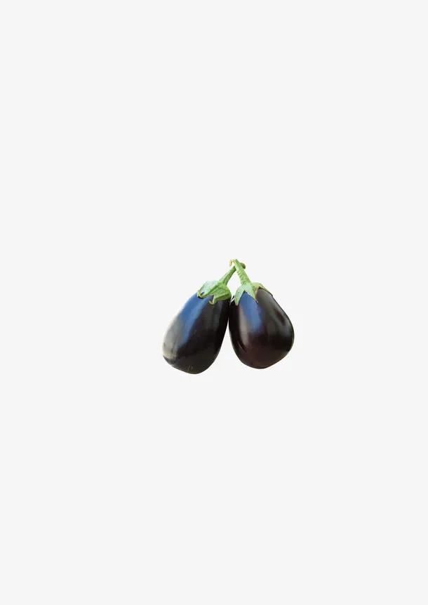 紫黑色的茄子免抠