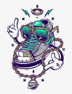 嘻哈耐克球鞋免抠