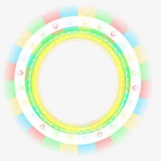 卡通电商圆环背景