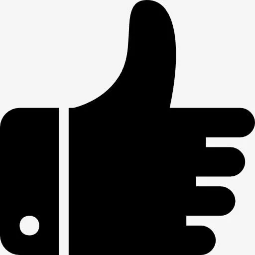 像大拇指黑手getsure符号图标免抠