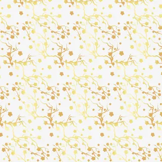 矢量金色树枝免抠