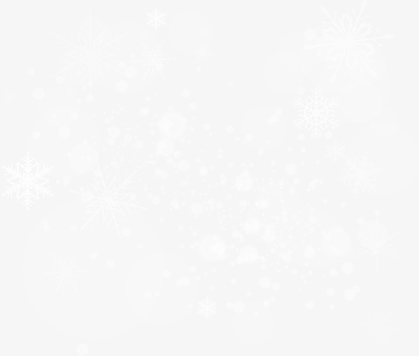 白色漂浮雪花免抠