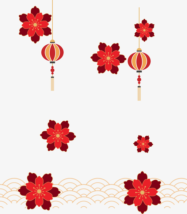 新年 跨年 春节 中国风免抠