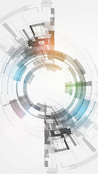 科技空间圆形变化H5背景图高清