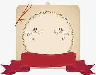 复古边框表格框素材免抠