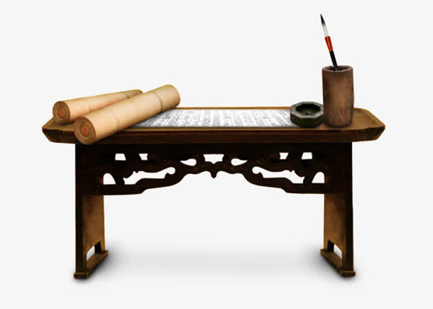 文房四宝png素材免抠