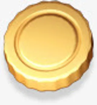 金色卡通钱币免抠