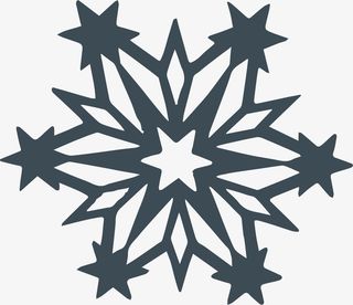 雪花贴纸四方连续免抠