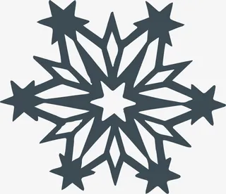 雪花贴纸四方连续免抠