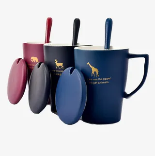 创意欧式简约陶瓷杯子免抠