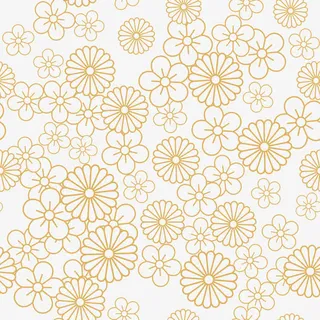 矢量橘色多花免抠