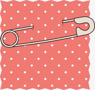 手绘粉色纸张免抠