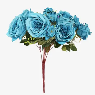 蓝色假花一束免抠