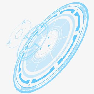 科技星盘场景设计素材免抠