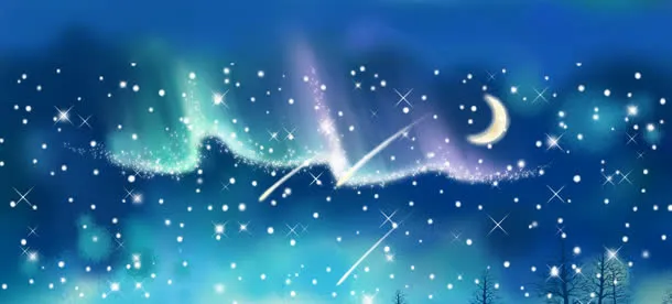 梦幻星空唯美淘宝海报背景