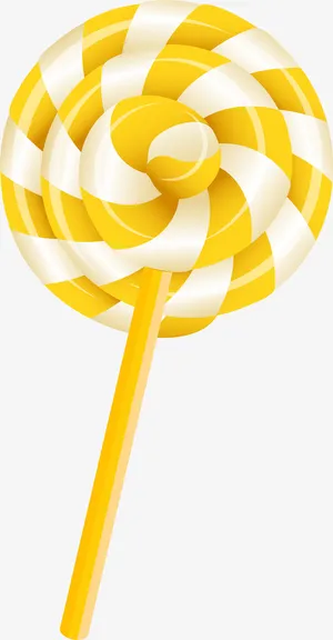 黄色卡通糖果免抠