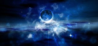 天猫大气蓝色运动海报背景高清