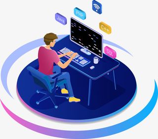 工作圆形元素图免抠