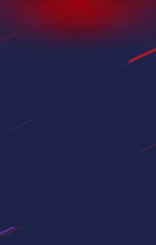 蓝色底纹红色线条免抠