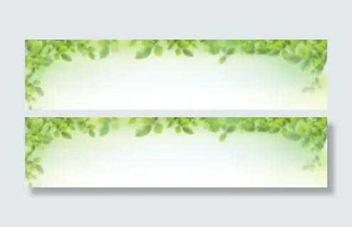 绿树清新背景banner