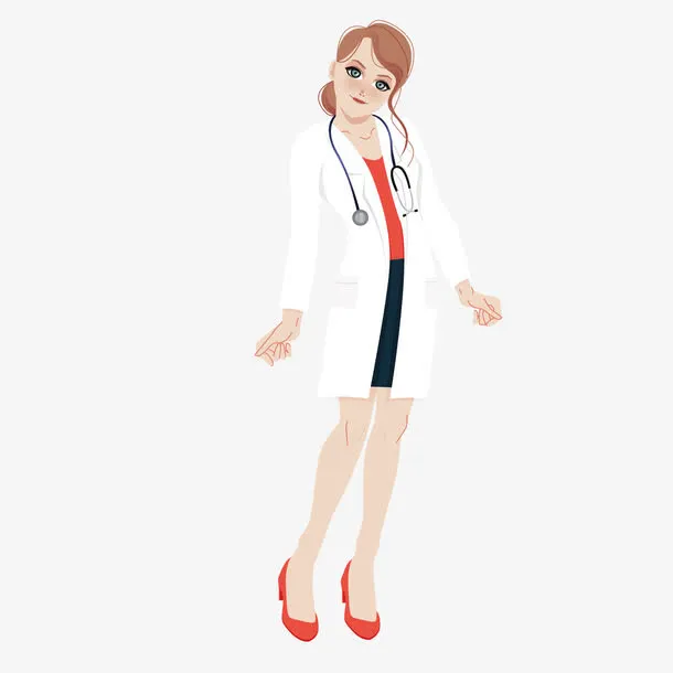 矢量女医生免抠