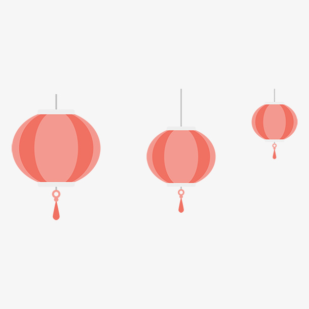 八月十五中秋节灯笼装饰免抠