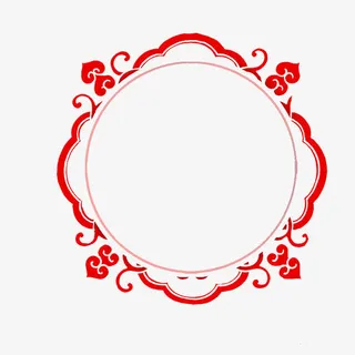 红色边框免抠