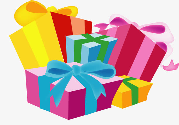 包装素材矢量礼盒图片 卡通精美免抠