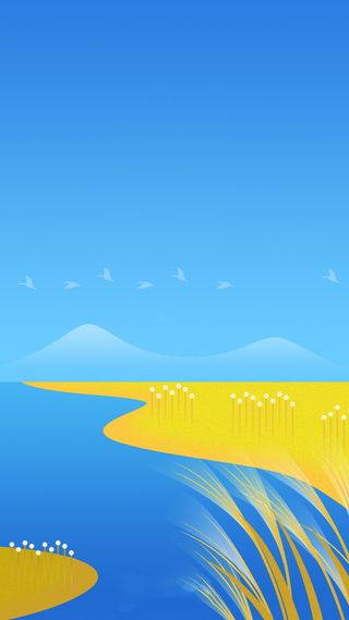 蓝色清新H5背景高清