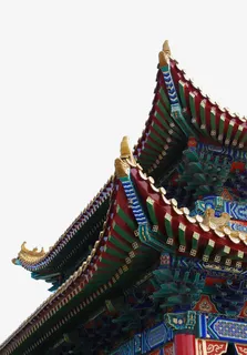 屋檐中式装饰建筑免抠