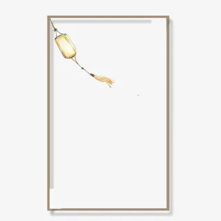 古风灯笼框免抠