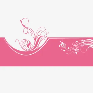 粉红色云纹剪纸图案免抠