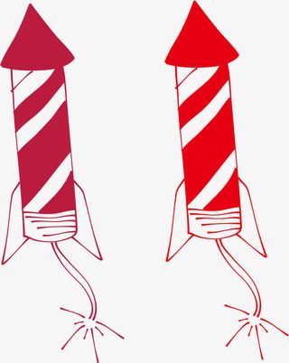 矢量鞭炮png免抠