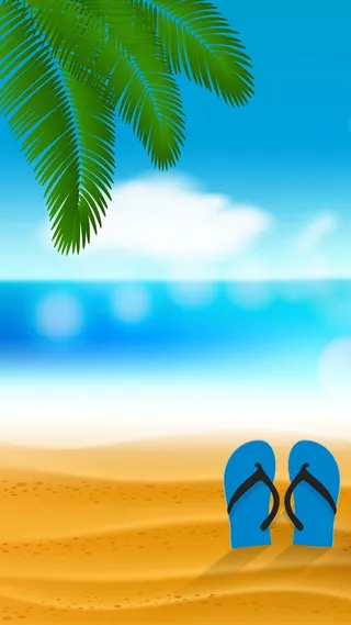 清凉夏天H5背景高清