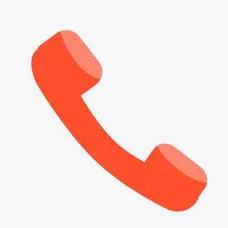 红色电话话筒免抠