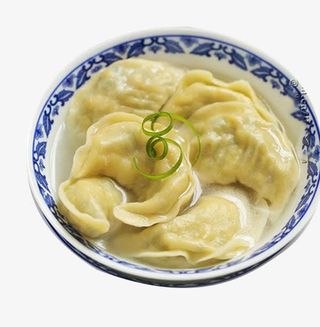 带汤面点锅贴素材免抠