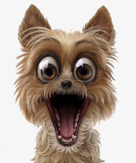 手绘卡通狗狗造型免抠