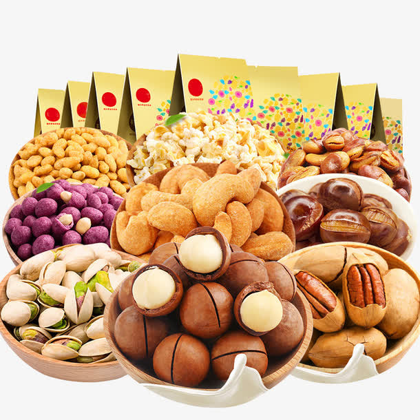 干果创意礼盒免抠