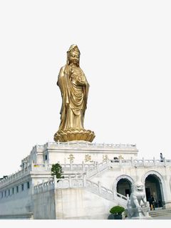 普陀山南海观音免抠