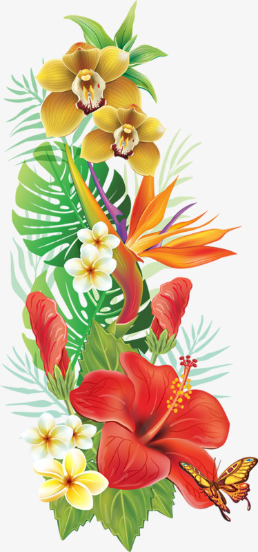 盛开的花瓣免抠