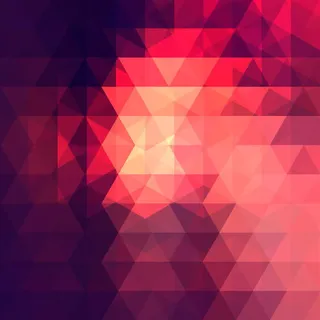 红粉色时尚三角形海报免抠